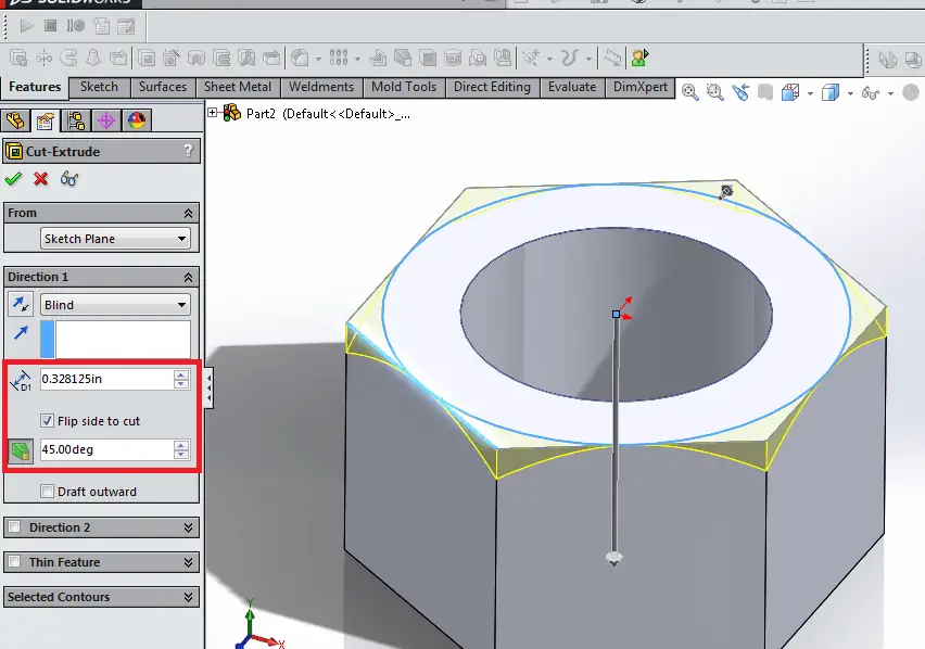 How to Make a Nut in SolidWorks