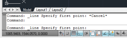 command windows autocad - beginners Command