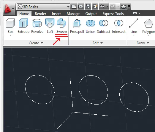 sweep-command-autocad