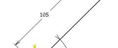 Constraints used for a sketch in CATIA