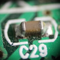 0402 Capacitor on a PCB