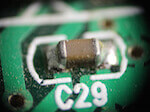 0402 Capacitor on a PCB