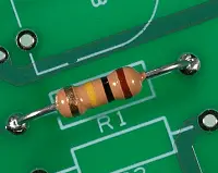 Axial Resistor on a PCB