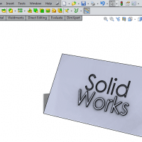 How to engrave text in solidworks