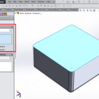 Uniform wall thickness using shell feature