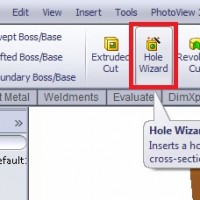 How to use Hole Wizard in SolidWorks