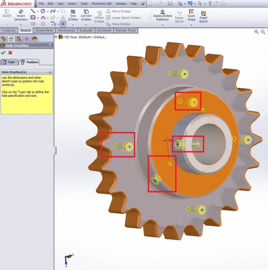 How to use Hole Wizard in SolidWorks