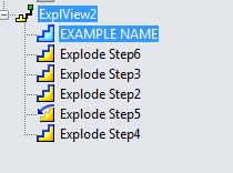Rearranging/modifying exploding steps