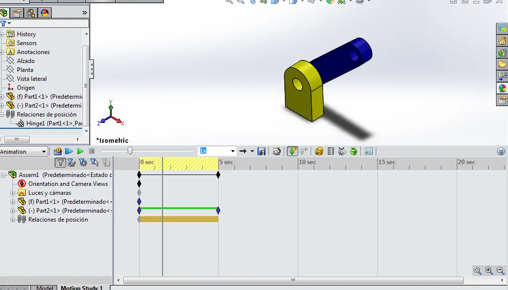 SolidWorks Motion Study: Introductory Tutorial 